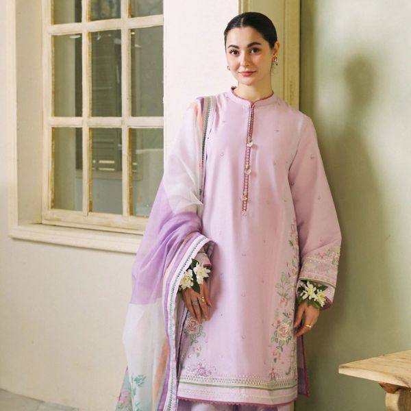 Lawn Embroidered 3pc suit C23