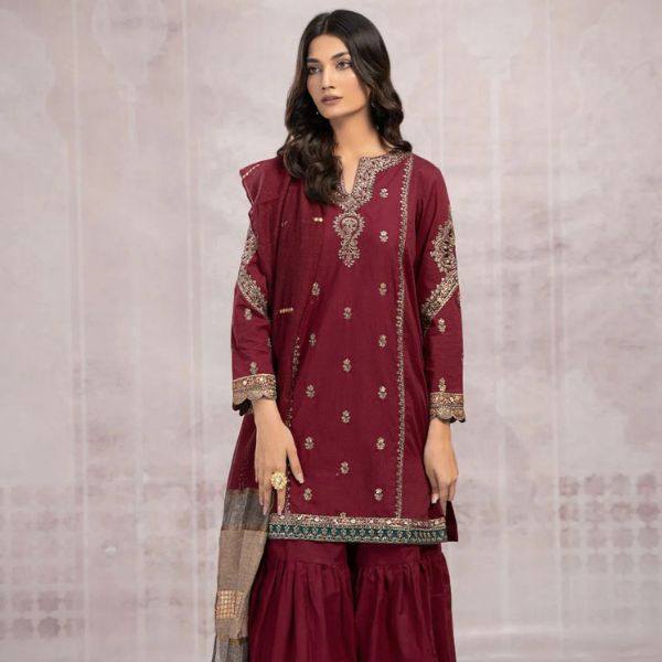 Lawn Embroidery 3pc suit C16