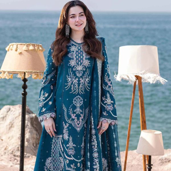 Lawn Embroidered 3pc suit C46