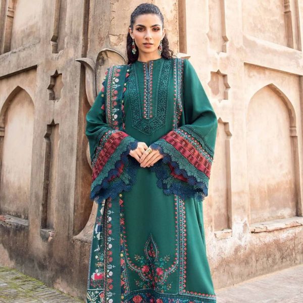 Lawn Embroidery 3pc suit C09