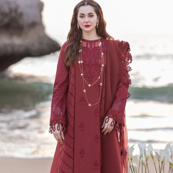 Lawn Embroidered 3pc suit C51