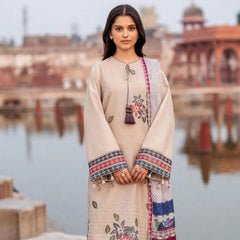 Lawn embroidered 3pc suit C04