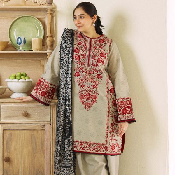 Lawn Embroiderd 3pc suit C20