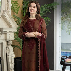 Lawn Embroidered 3pc suit C37