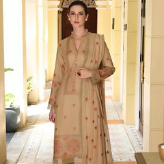 KARANDI 3PC EMBROIDERED DRESS EMBROIDERED SHAWL A18