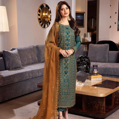 Lawn Embroidered 3pc suit C22