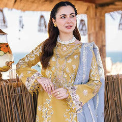 Lawn Embroidered 3pc suit C45