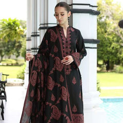 Lawn Embroidered 3pc suit C25