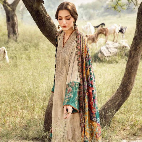 Lawn Embroidery 3pc suit C12