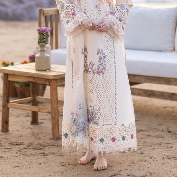 Lawn Embroidered 3pc suit C47