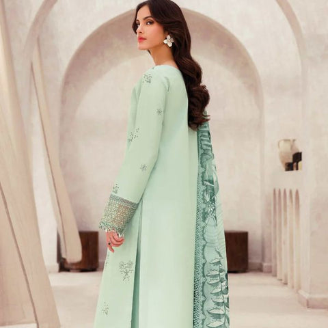 Lawn Embroidered 3pc suit C49