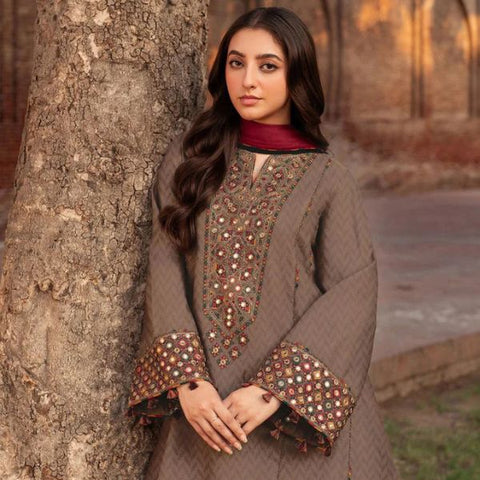 Lawn Embroidery 3pc suit C10