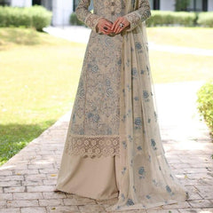 Lawn Embroidered 3pc suit C44