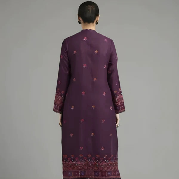 MAREENA 3PC EMBROIDERED DRESS EMBROIDERED SHAWL A10