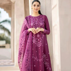 Lawn Embroidered 3pc suit C42