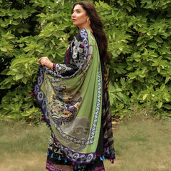 KHADDAR 3PC EMBROIDERED DRESS EMBROIDERED SHAWL A22