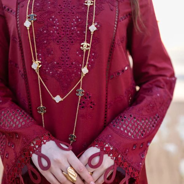 Lawn Embroidered 3pc suit C51