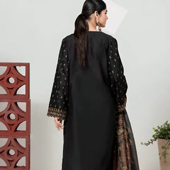 KHADDAR 3PC EMBROIDERED DRESS EMBROIDERED SHAWL A18