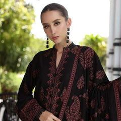 Lawn Embroidered 3pc suit C25