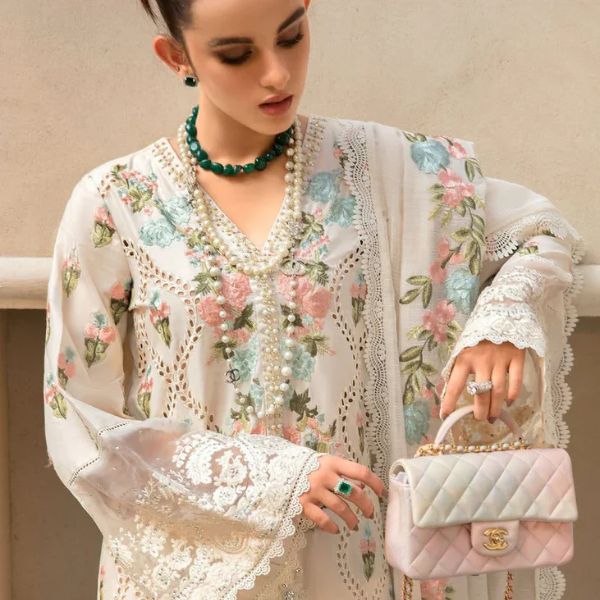 Lawn Embroidered 3pc suit C31