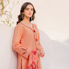 Lawn Embroidered 3pc suit C06