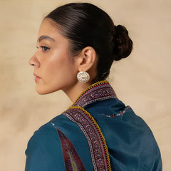 KHADDAR 3PC EMBROIDERED DRESS EMBROIDERED SHAWL A13