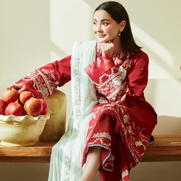 Lawn Embroidered 3pc suit C40