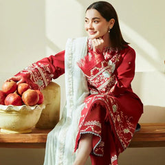 Lawn Embroidered 3pc suit C40