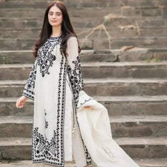 Lawn Embroidered 3pc suit C30