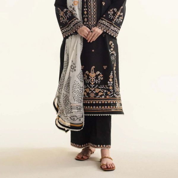 Lawn Embroidered 3pc suit C43