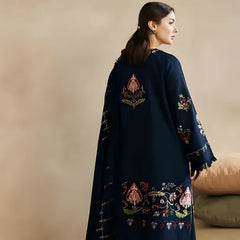 WOOL MAREENA 3PC EMBROIDERED DRESS EMBROIDERED SHAWL A16