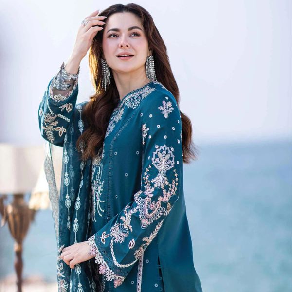 Lawn Embroidered 3pc suit C46