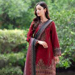 Lawn Embroidery 3pc suit C08