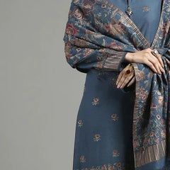 KARANDI 3PC EMBROIDERED DRESS EMBROIDERED SHAWL A12