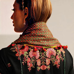 MAREENA 3PC EMBROIDERED DRESS EMBROIDERED SHAWL A06
