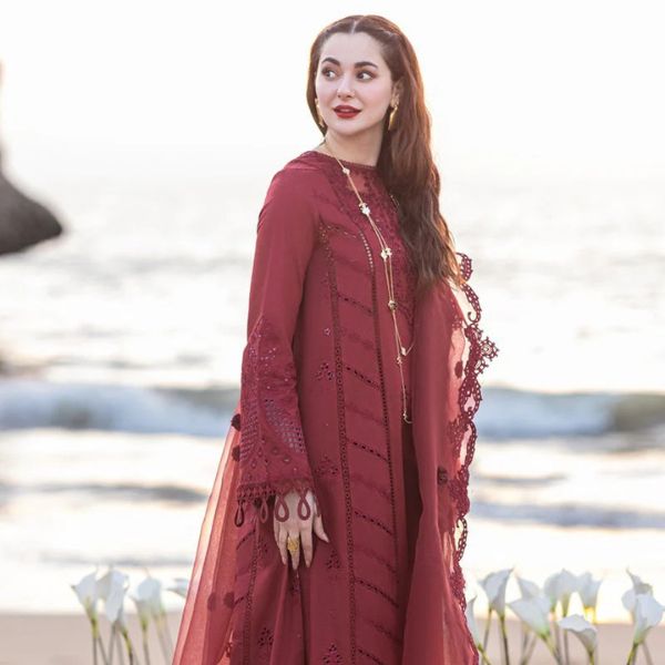Lawn Embroidered 3pc suit C51