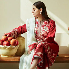 Lawn Embroidered 3pc suit C40