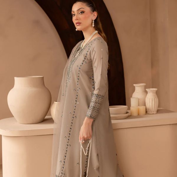 Lawn Embroidered 3pc suit C50